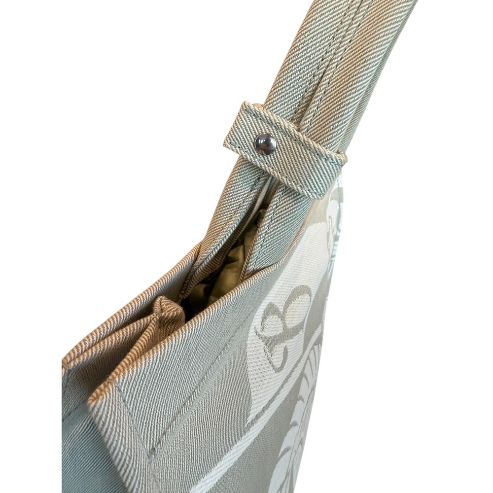 Burberry Unisex Cotton LL EKD Tote in Hunter gray, large, with graphic, 8093183 - Picture 7 of 15